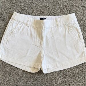Classic white chino shorts
